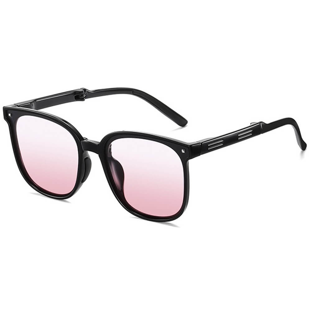 Ultra Lightweight Polarized Folding Sunglasses Anti Glare UV Protection with Carrying Case for Women and Men