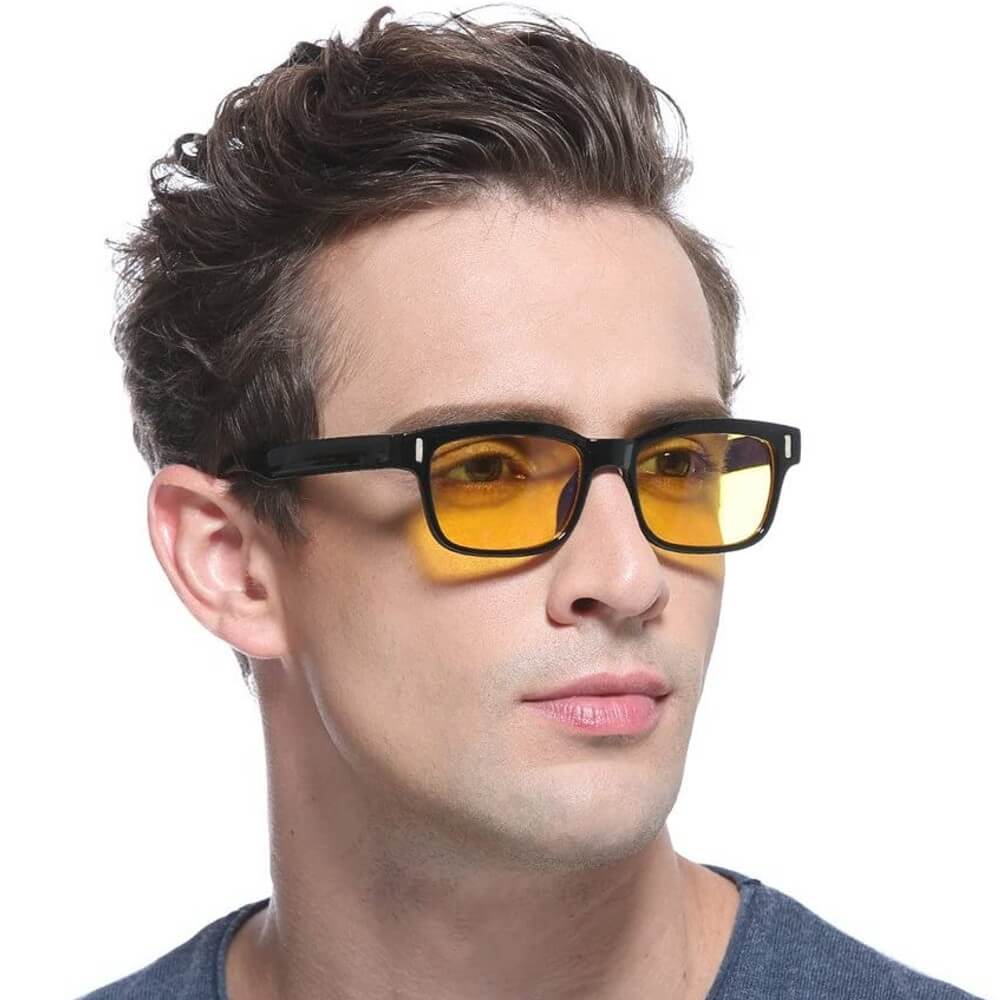 Gaming and Computer Glasses Bundle Blocks Blue Light Relieve Eyestrain Improve Sleeping