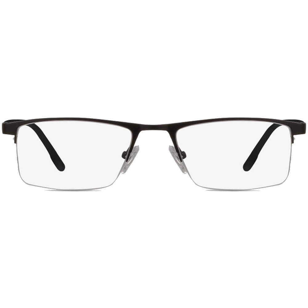 Blue Light Glasses for Computer Anti Glare Half Rim Rectangle Frame