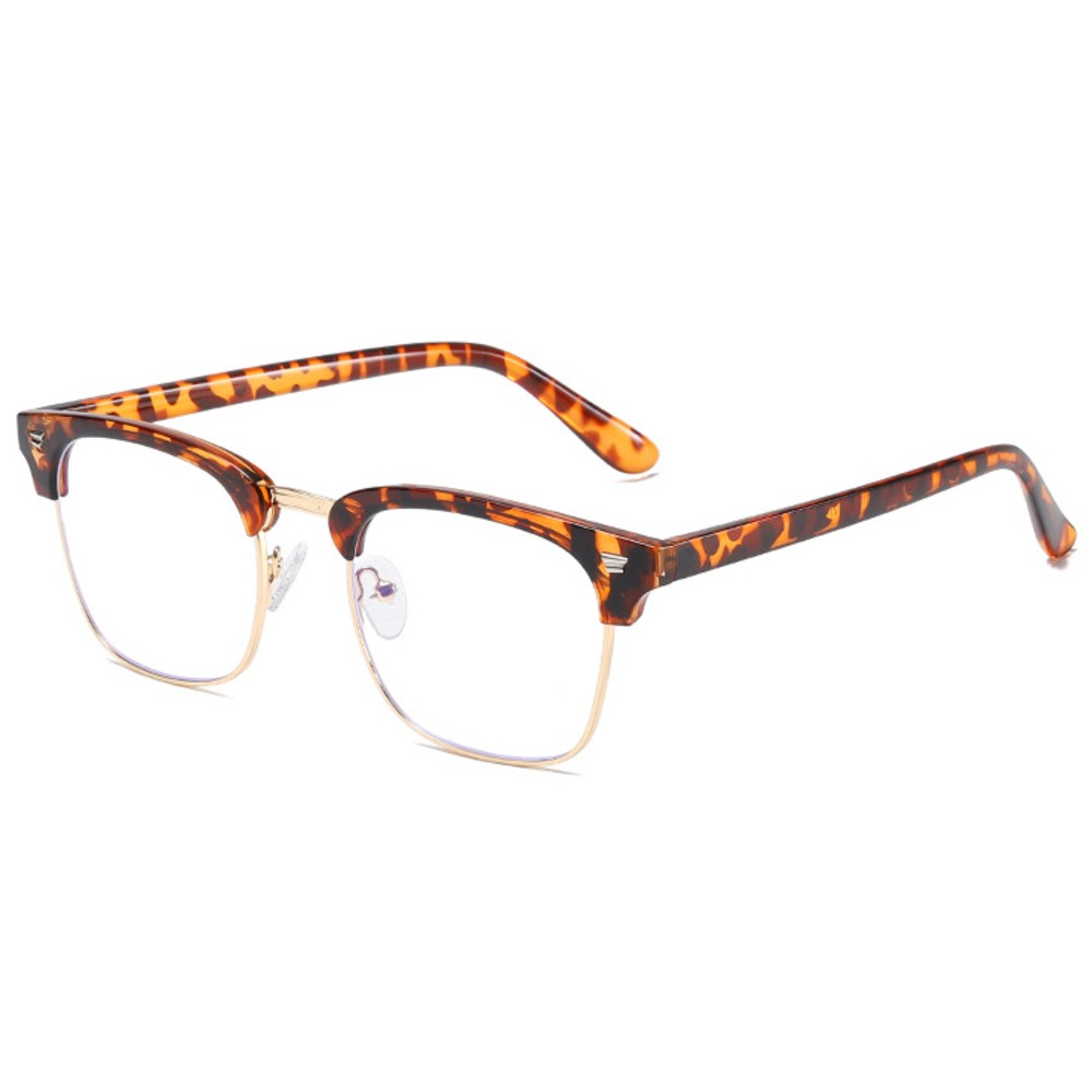 Blue Light Glasses for Computer Anti Glare Half Frame Clubmaster Eyeglasses