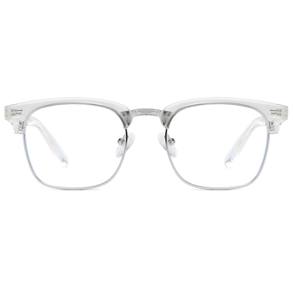 Blue Light Glasses for Computer Anti Glare Half Frame Clubmaster Eyeglasses