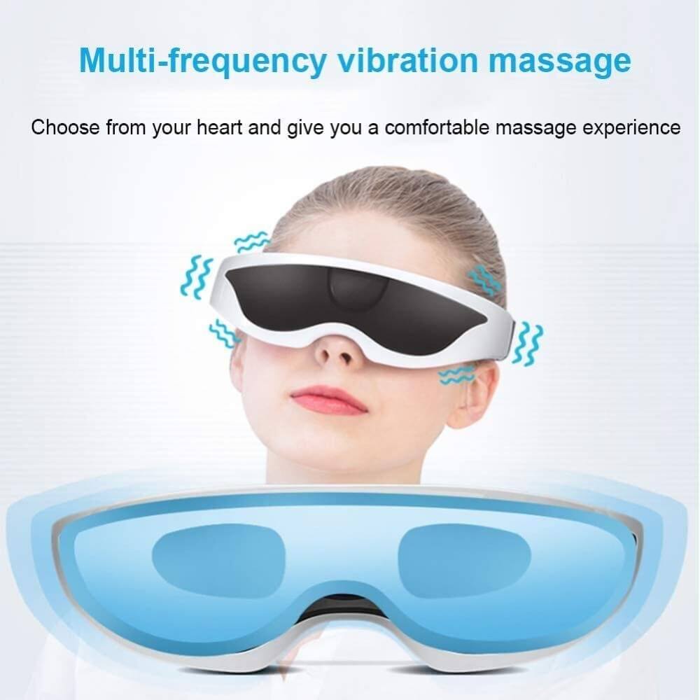 Eye Massager with Vibration for Relax and Reduce Eye Strain Dark Circles Eye Bags Dry Eye Improve Sleep