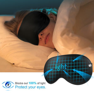 100% Natural Silk Sleep Mask Blindfold Ultra Soft Eye Mask - Blue Light Blocking Glasses Computer Gaming Reading Anti Glare Reduce Eye Strain Screen Glasses by Teddith