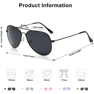 Aviator Sunglasses for Women and Men | Teddith AU | Polarized Lenses UV Protection | Aluminium Frame