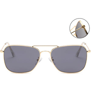 Aviator Reverse Square Sunglasses Polarized Anti-Glare 100% UV Protection Inverted Lens - Teddith - US