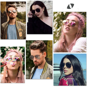 Aviator Sunglasses for Women and Men | Teddith AU | Polarized Lenses UV Protection | Aluminium Frame