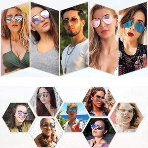 Aviator Sunglasses for Women and Men | Teddith AU | Polarized Lenses UV Protection | Aluminium Frame