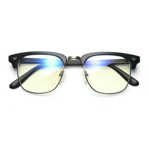 Blue Light Glasses for Computer Anti Glare Half Frame Clubmaster - Blue Light Blocking Glasses Computer Gaming Reading Anti Glare Reduce Eye Strain Screen Glasses by Teddith