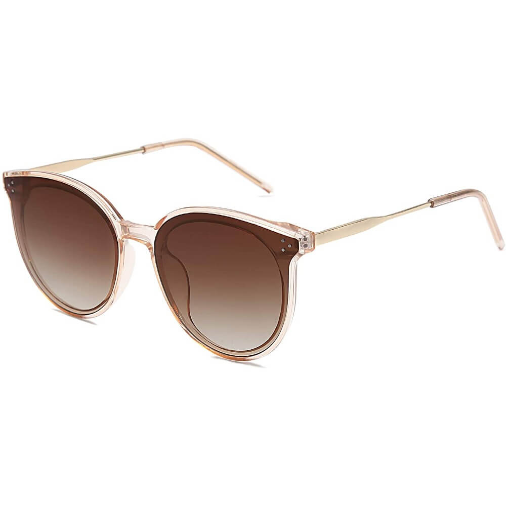 Retro Round Oversized Sunglasses for Women Mirrored Glasses - Louie